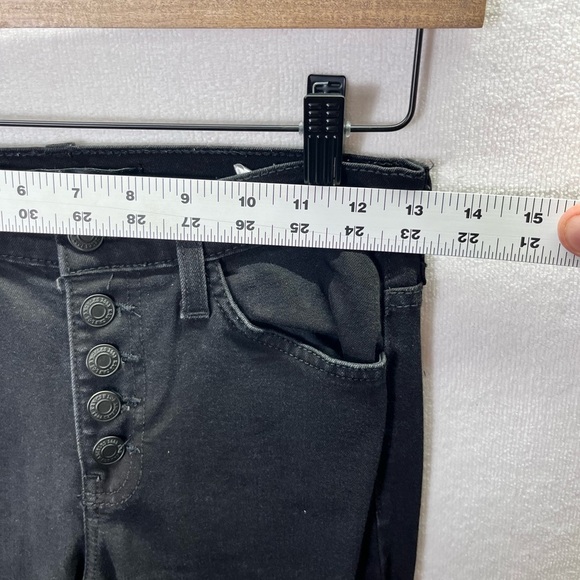 KanCan Button Fly Skinny Jeans Womens 25 Black Denim Stretch Cute Comfy 2328 - Picture 4 of 9